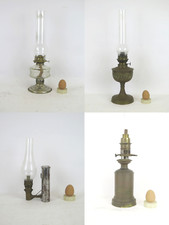 4 LAMPADE AD OLIO ANTICHE