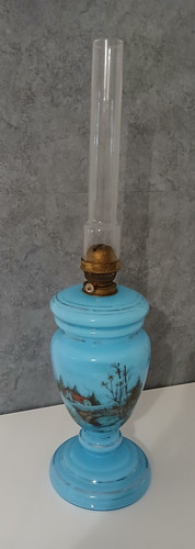 Antica lampada olio - antica, in