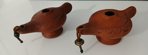 Antica coppia lampada - antica, ad