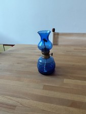 Lampada ad Olio Di Vetro Blu