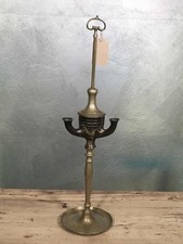 Lampada ad olio in ottone XIX